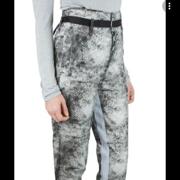 𝅺UNRAVEL Project Ben Taverniti Python Print Swishy Pants - Picture 2 of 8